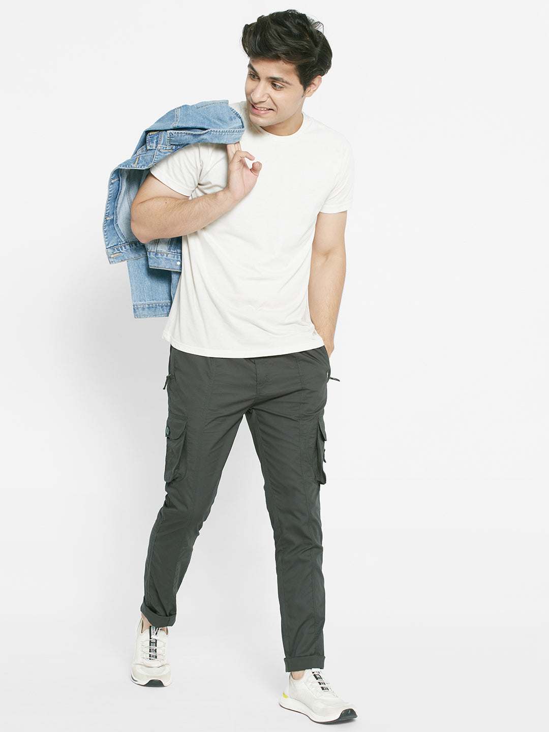 Urban Utility Cotton Cargos - SEAWEED OLIVE