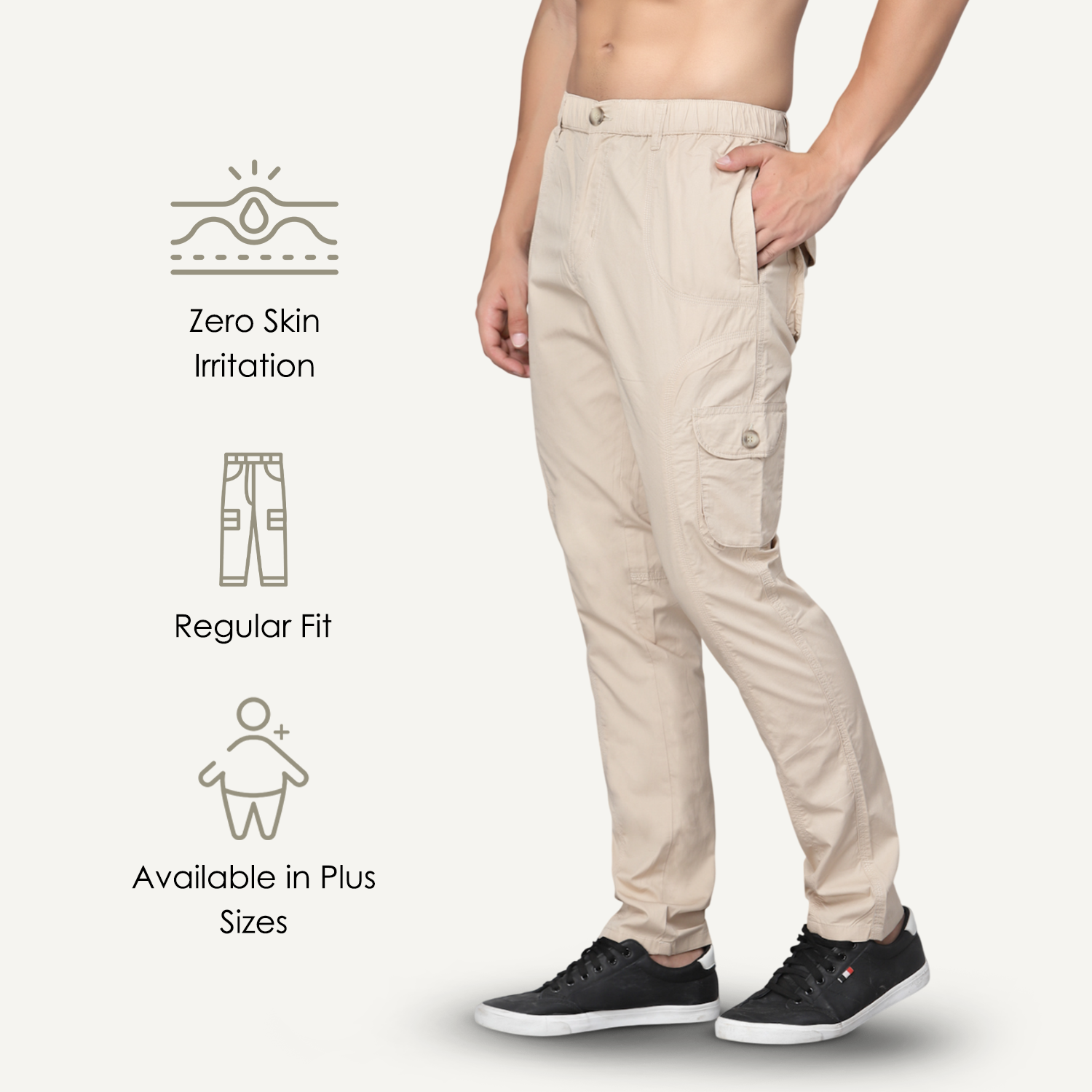 AIR UTILITY CARGOS - WINDHAM CREAM