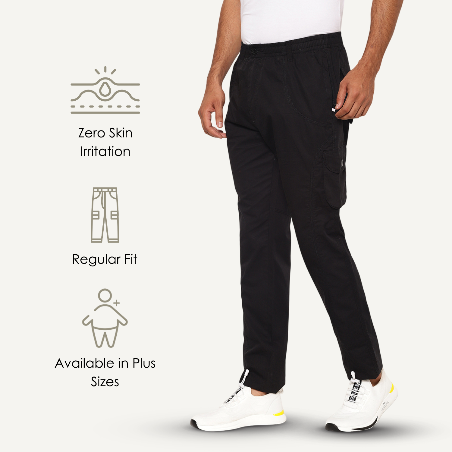 AIR UTILITY CARGOS - SPIDER BLACK