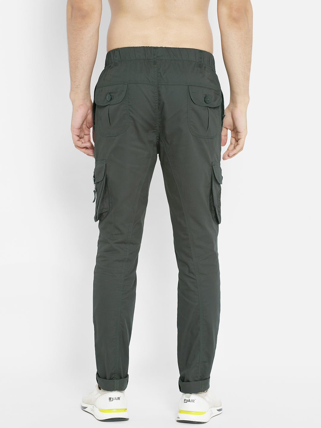 Urban Utility Cotton Cargos - SEAWEED OLIVE
