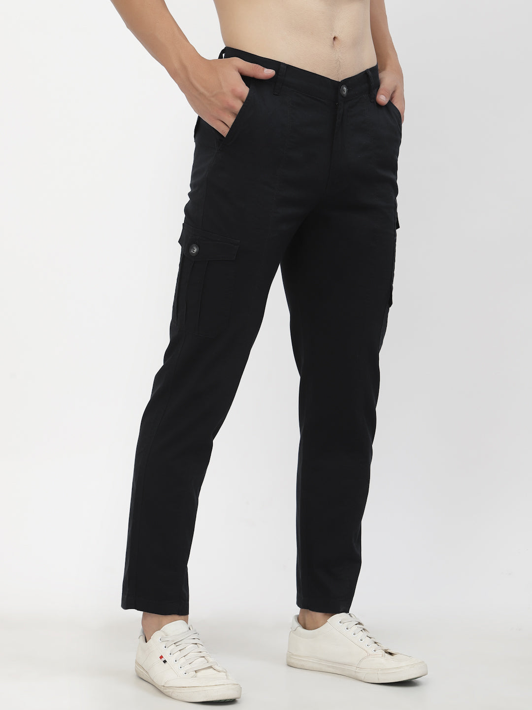 All Terrain Flex Cotton Cargos - SPIDER BLACK