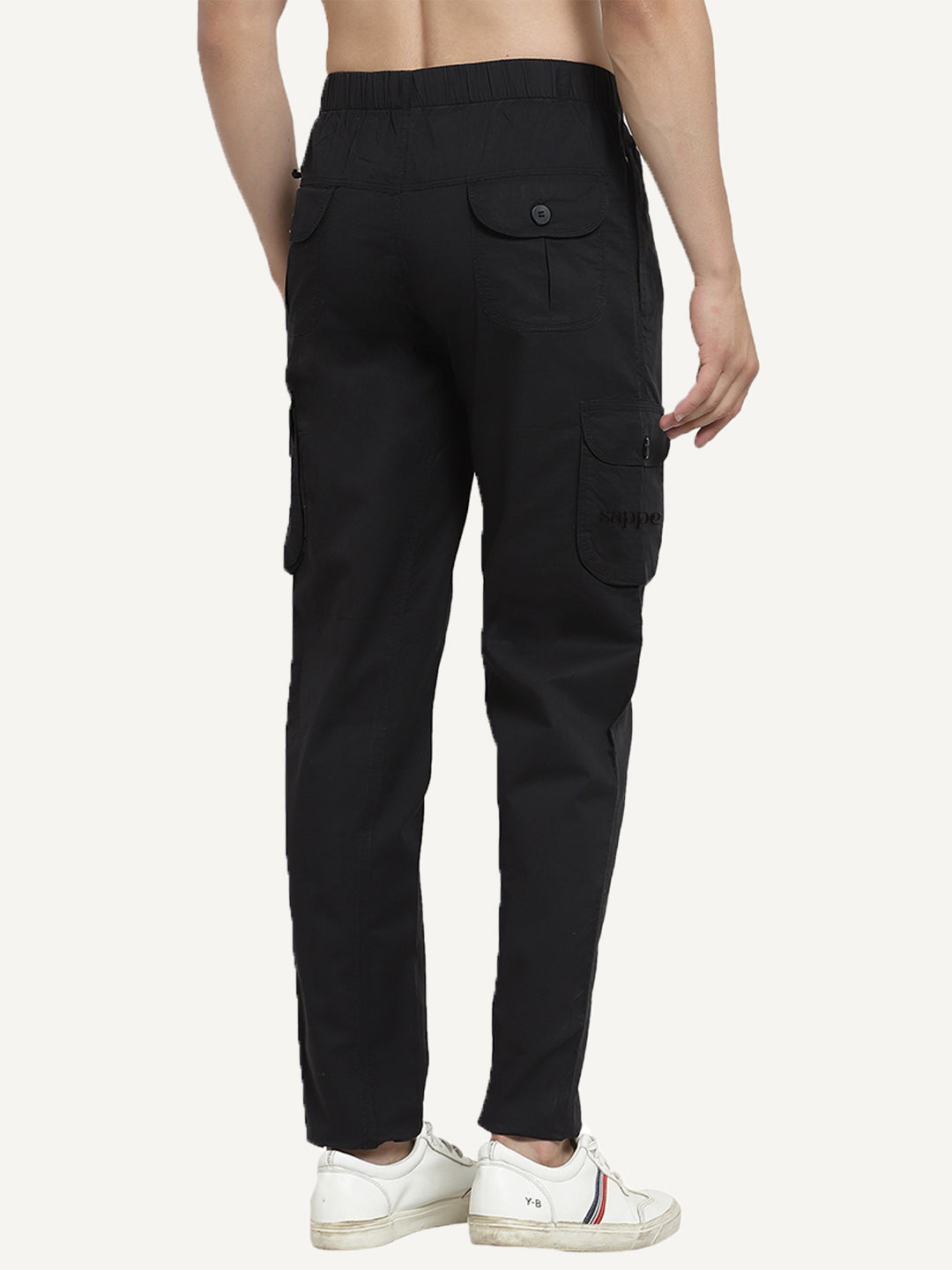 Urban Utility Cotton Cargos - SPIDER BLACK