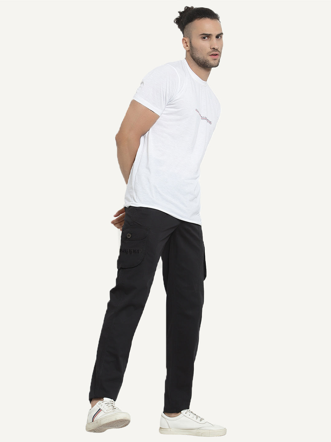 Urban Utility Cotton Cargos - SPIDER BLACK