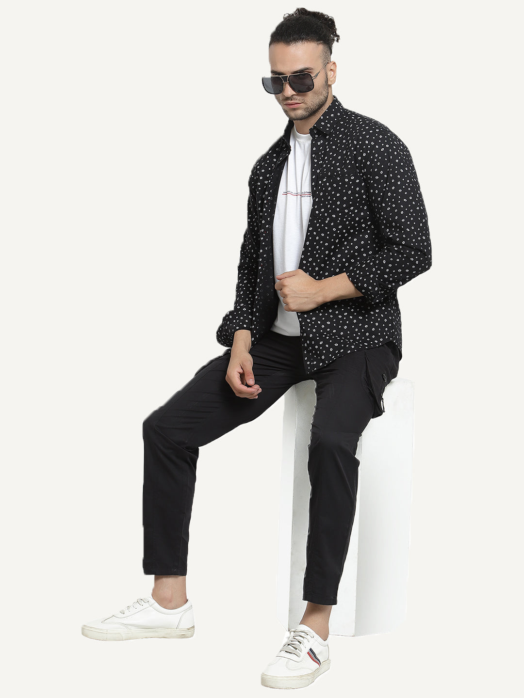 Urban Utility Cotton Cargos - SPIDER BLACK