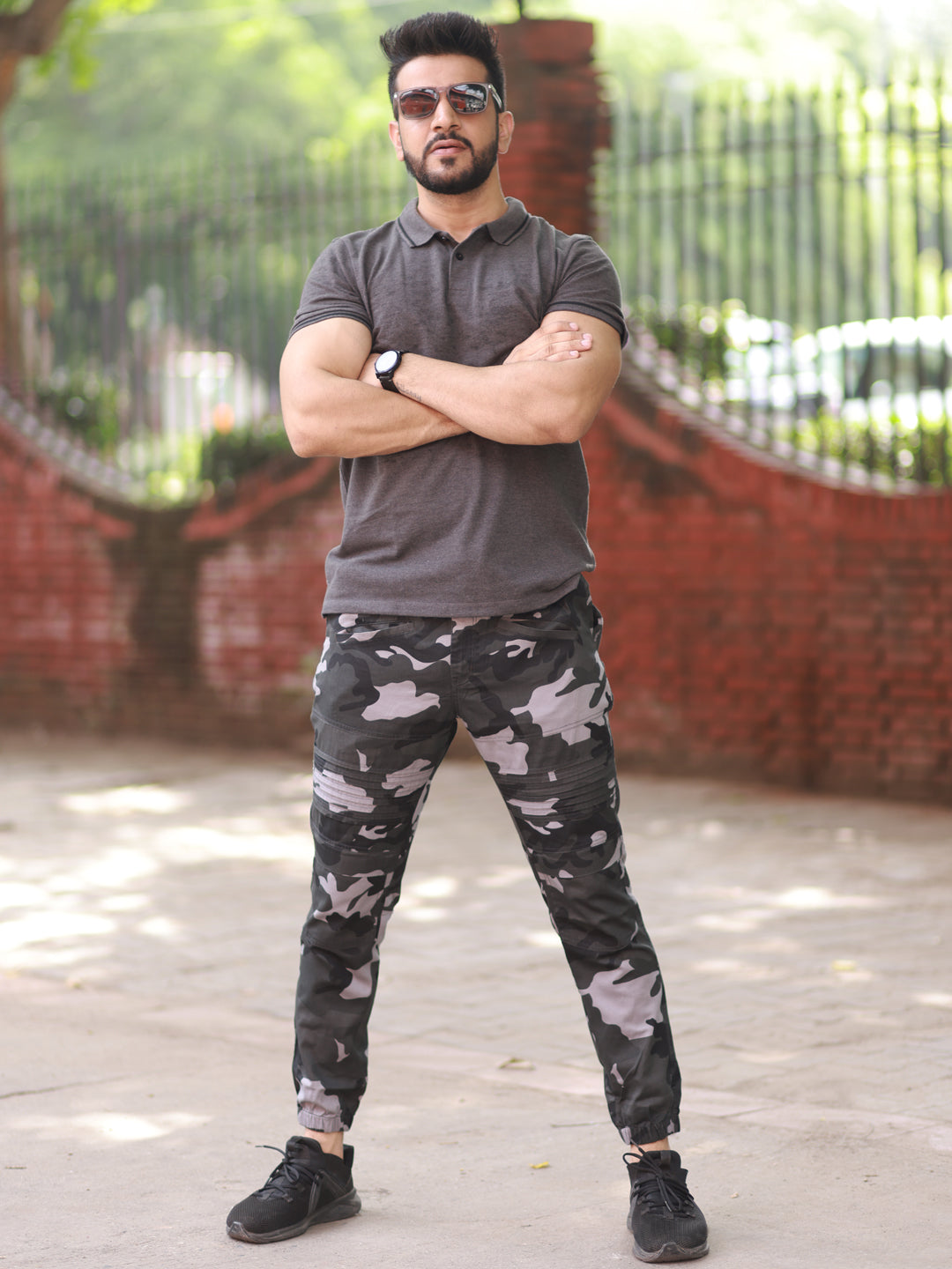 CAMOUFLAGE JOGGER TROUSERS MADRID