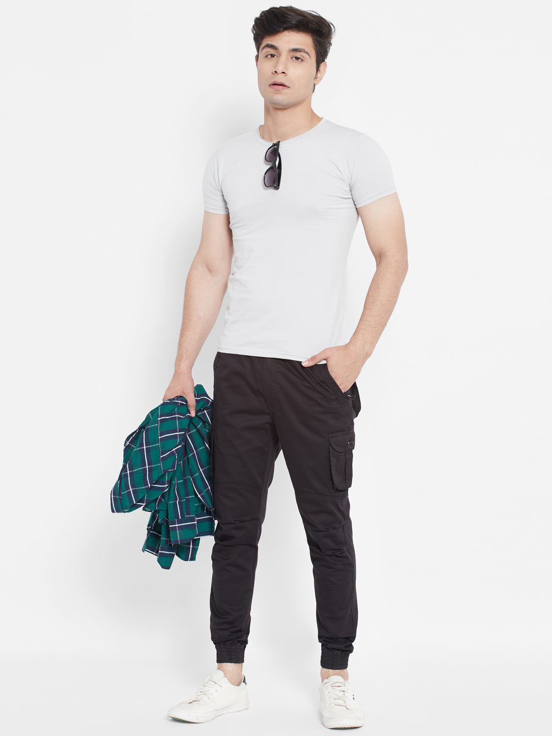 TECH TAPERED JOGGER PANTS SPIDER BLACK