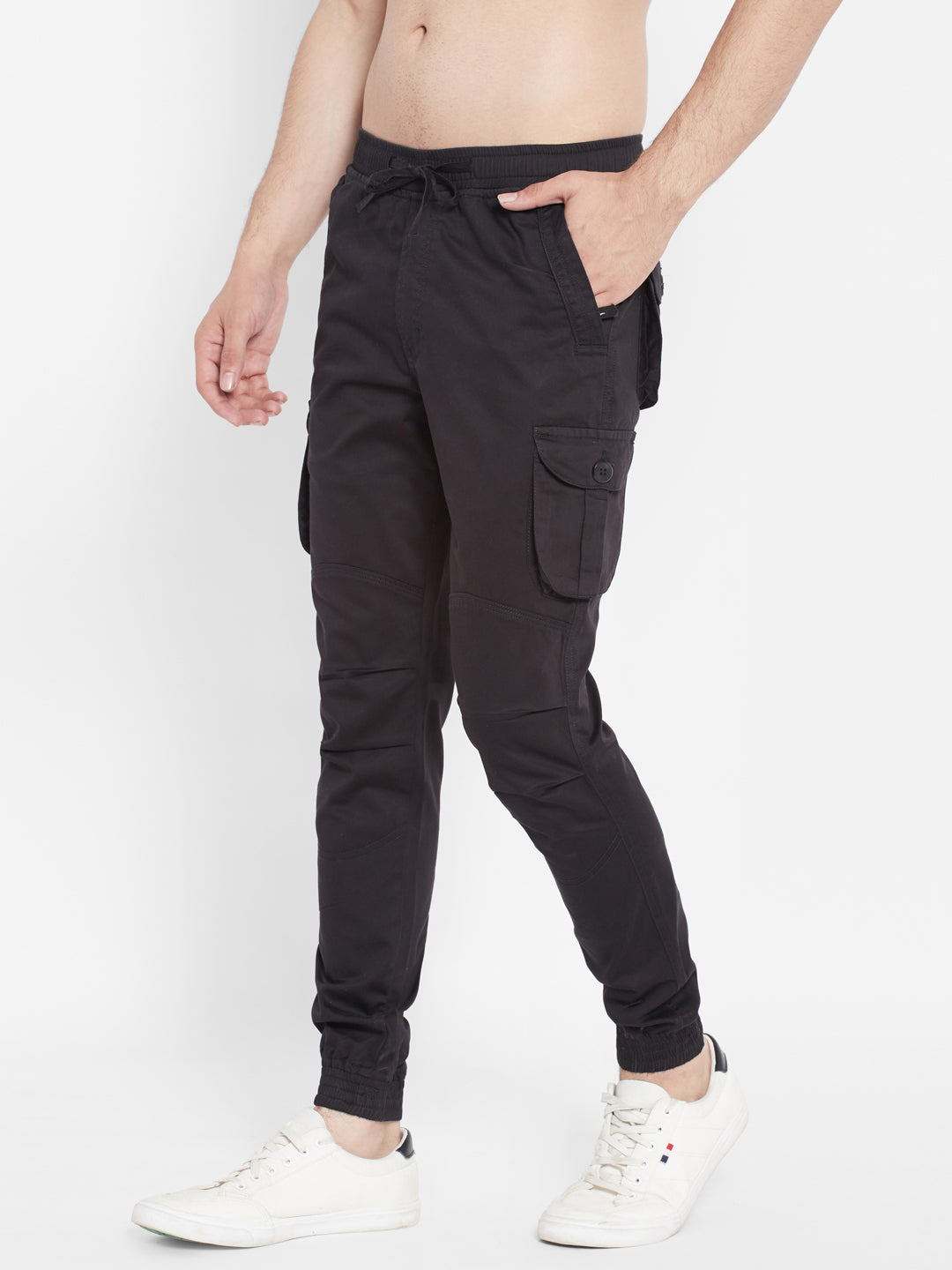 TECH TAPERED JOGGER PANTS SPIDER BLACK