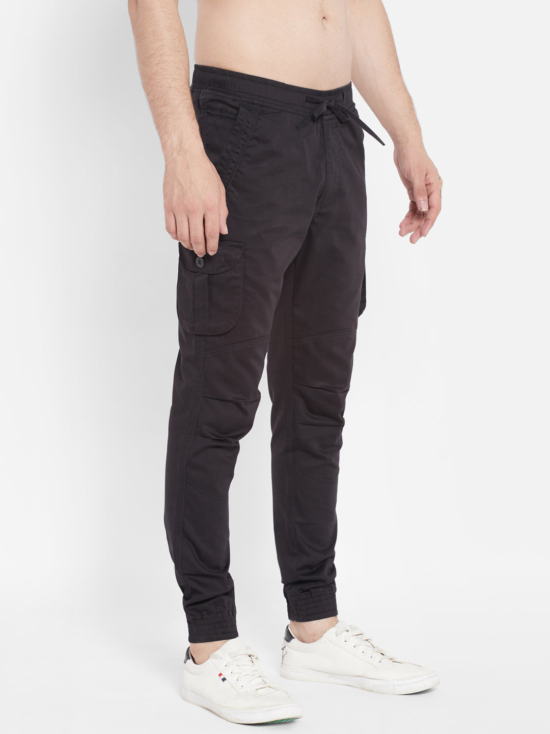 TECH TAPERED JOGGER PANTS SPIDER BLACK