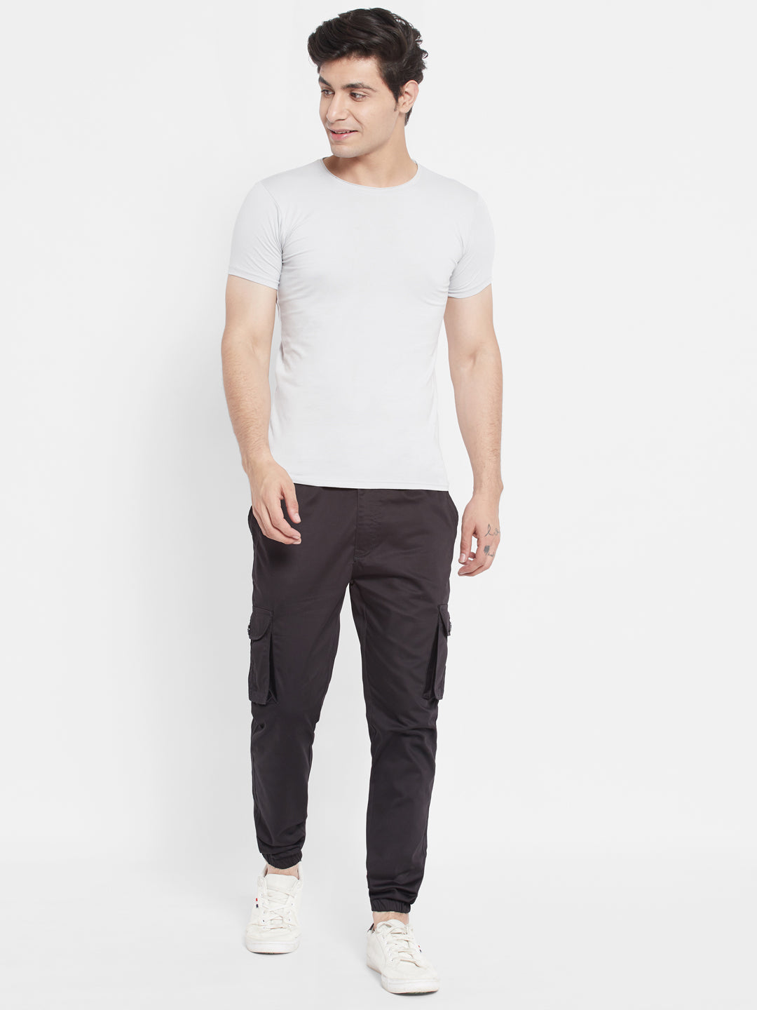 RITZY JOGGER PANTS SPIDER BLACK