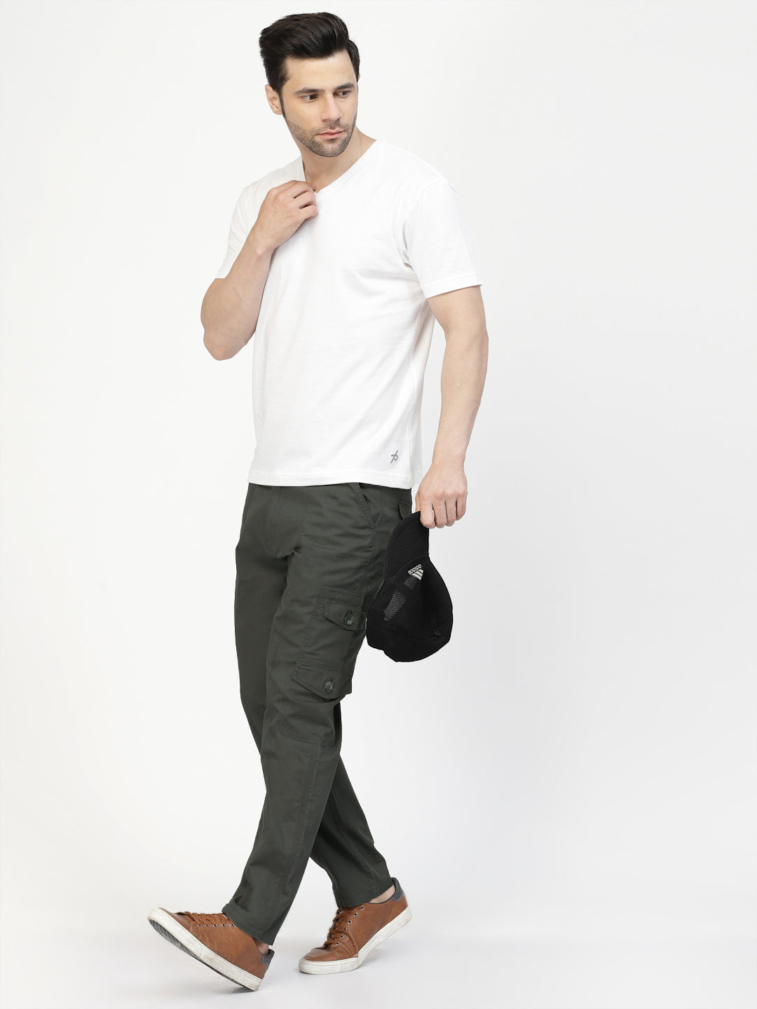 All Terrain Flex Cotton Cargos - SEAWEED OLIVE