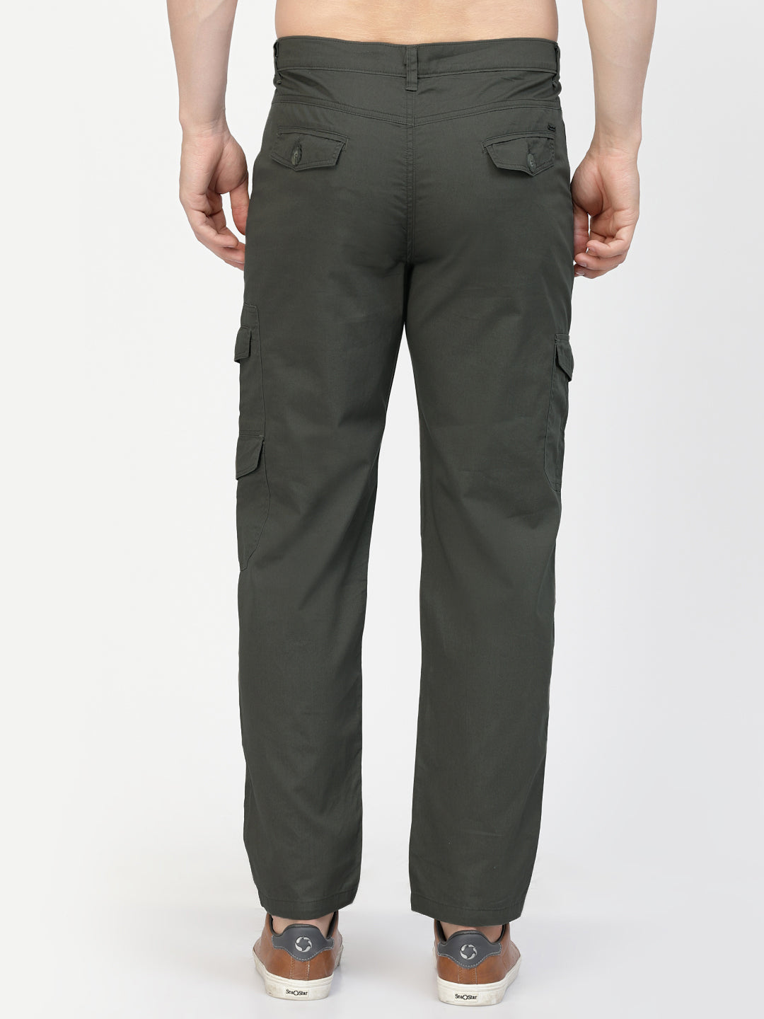 All Terrain Flex Cotton Cargos - SEAWEED OLIVE