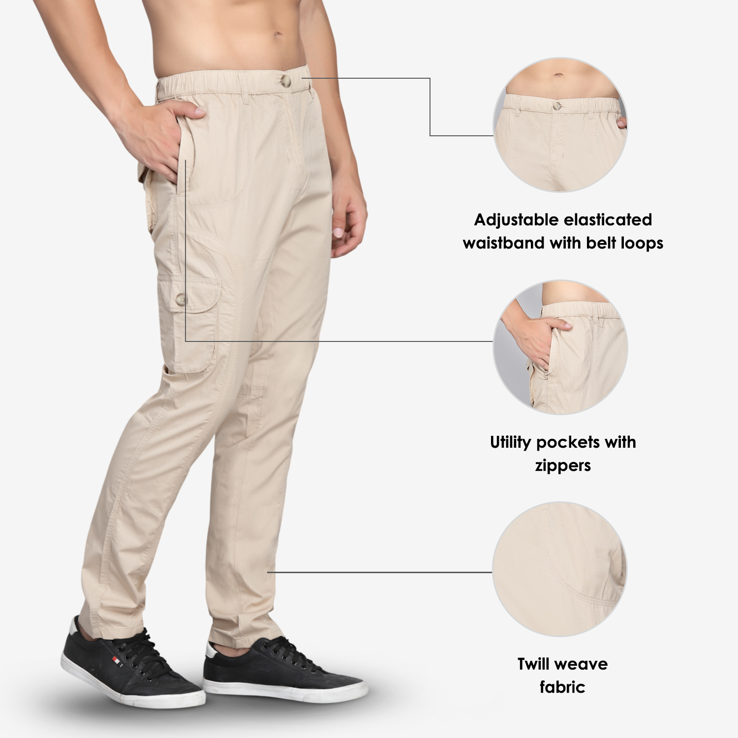 DOLLAR CLASSIC 6 POCKET CARGO PANTS