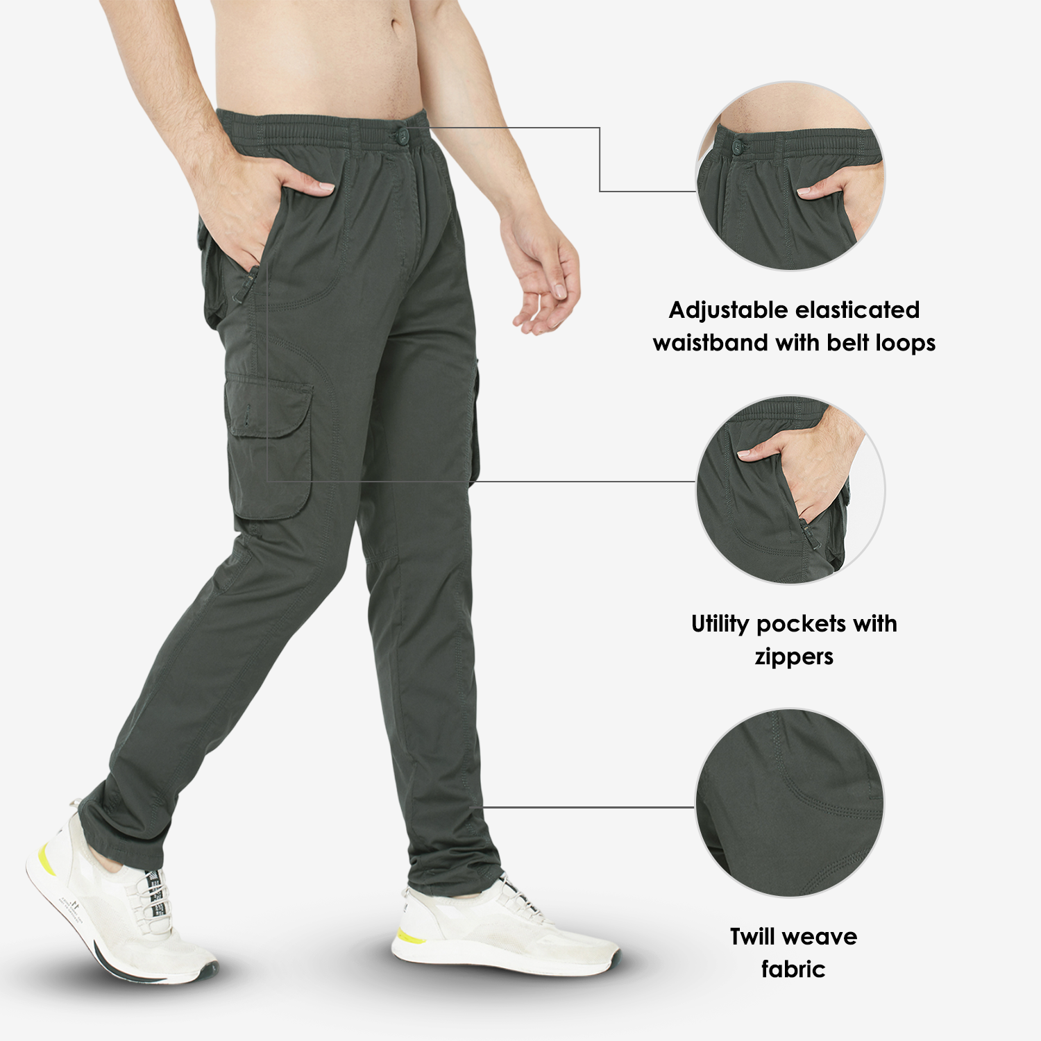 DOLLAR CLASSIC 6 POCKET CARGO PANTS