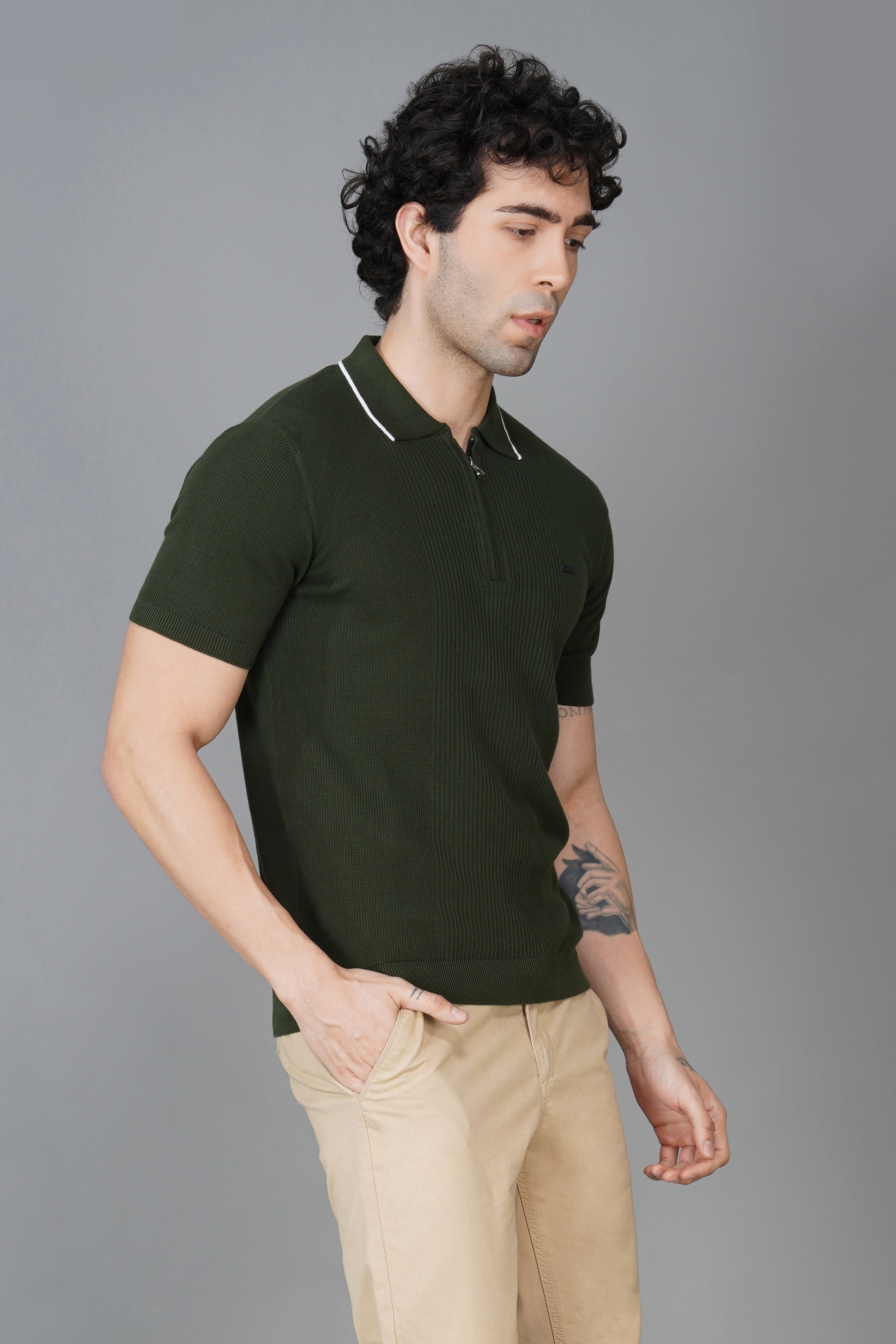 No-Curl AirKnit Cotton T-Shirt