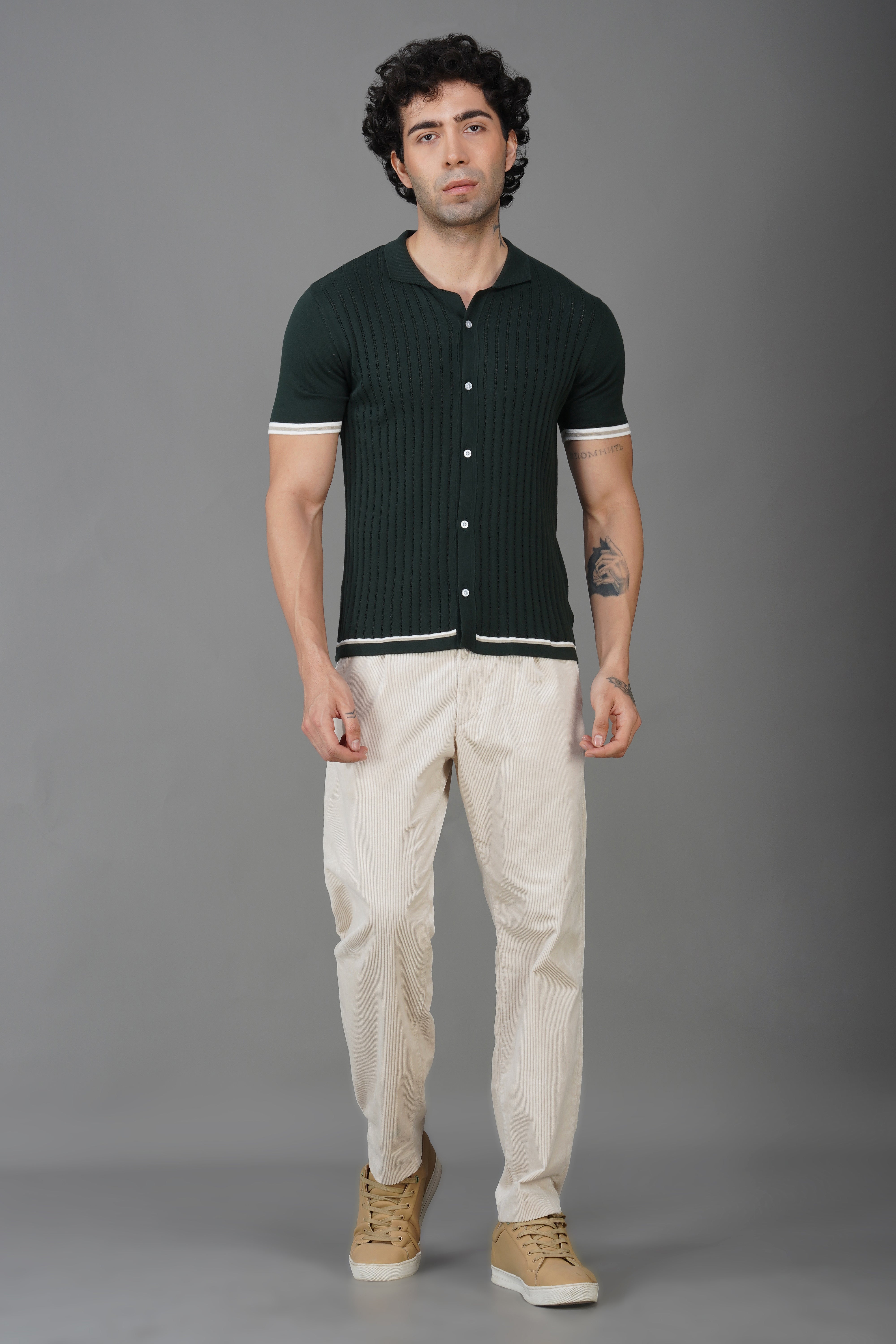 Flex Knit Shirt Charcoal Grey